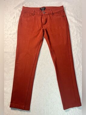Doremi Women’s Stretchy Pants, Rust Orange/Red Orange, Skinny, Petite Medium